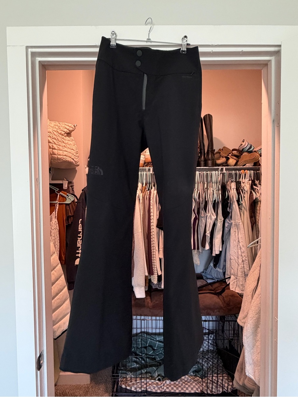 The North Face Black Women's Fit and flare snow pants , WORN ONCE